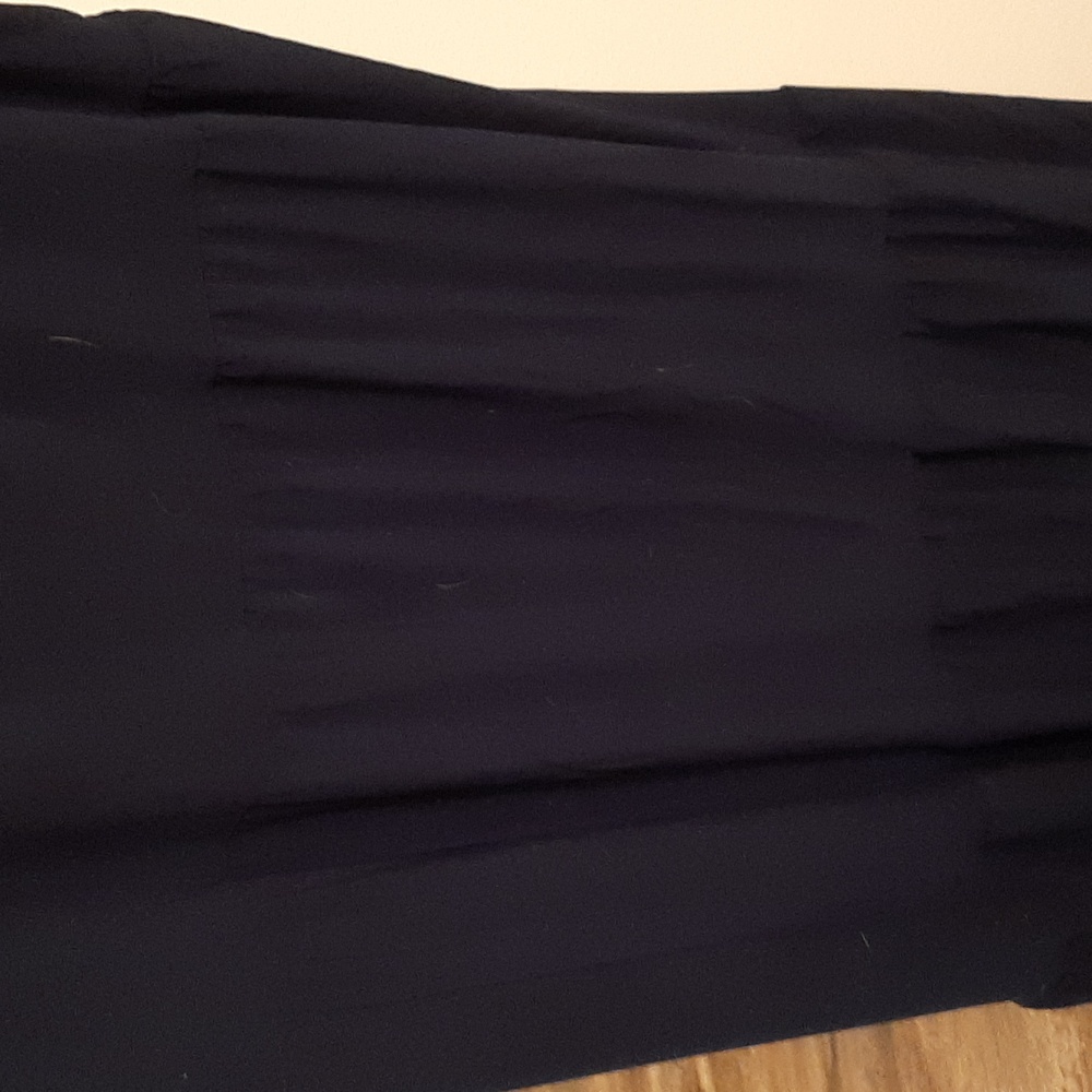 Nicole Miller Navy Blue Tiered Maxi Dress 2x - Picture 3 of 5